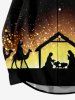 Ensemble Nikini Irrégulier pour Sapin de Noël Grande Taille - Noir 