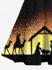 Ensemble Nikini Irrégulier pour Sapin de Noël Grande Taille - Noir 
