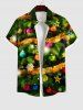 Tenue Grande Taille Imprimé Boule de Noël Sapin et Flocon de Neige pour Couples - Vert 