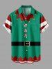 Christmas Bells Candy Elf Costume Print Plus Size Matching Outfit For Couples -  
