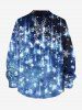 Christmas Snowflake Glitter 3D Print Plus Size Matching Outfit For Couples -  