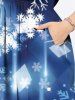 Christmas Snowflake Glitter 3D Print Plus Size Matching Outfit For Couples -  
