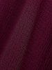 Plus Size Ruched Lace Up Mesh Bell Sleeves Textured Split Dress -  