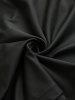 Plus Size Floral Leaf Printed Twist PU Strap Buckle Grommet Layered 2 in 1 Blouse -  