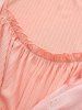 Plus Size Flowers Leaf Print Ruffles Ruched Twist Lettuce Hem High Low Dress -  
