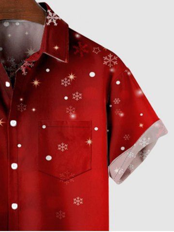 Christmas Snowflake Ombre Galaxy Print Plus Size Matching Set For Couples