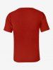 Plus Size Christmas Gingerbread Candy Floral Suit Pattern Print Ugly Funny T-shirt For Men -  