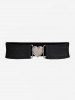 Plus Size Chain Panel Belted Butterfly Sleeve Surplice Top -  
