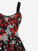 Ugly Funny Christmas Snowflake Bowknot Suit Pattern Print Matching Outfit For Couples -  