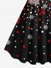 Ugly Funny Christmas Snowflake Bowknot Suit Pattern Print Matching Outfit For Couples -  