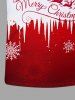 T-shirt Imprimé Élément de Noël Grande Taille pour Homme - Rouge 5XL