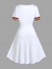 Christmas Snowman Plaid Scarf Print Plus Size Matching Outfit For Couples -  