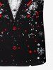 Ugly Funny Christmas Snowflake Bowknot Suit Pattern Print Matching Outfit For Couples -  