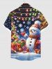 Chemise Imprimé Élément de Noël Brillant Coloré Grande Taille pour Homme - Multi-A 4XL
