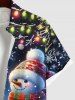 Chemise Imprimé Élément de Noël Brillant Coloré Grande Taille pour Homme - Multi-A 4XL
