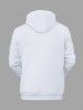 Sweat à Capuche de Noël Echarpe Imprimé à Carreaux et Bonhomme de Neige de Grande Taille avec Poche - Blanc 4XL