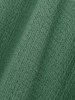 Plus Size Ruched Lace Up Mesh Bell Sleeves Textured Split Dress -  
