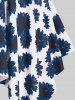 Handkerchief Sunflower Print Cinched Plus Size & Curve Modest Tankini  Swimsuit -  
