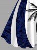 Coconut Tree Tropical Leaf Print Plus Size Matching Hawaii Beach Outfit For Couples -  