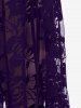 Pantalon Evasé Panneau en Dentelle de Grande Taille à Lacets - Concorde 1X | US 14-16