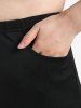 Gothic Lace Up Two Tone Godet Hem Pull On Flare Pants -  
