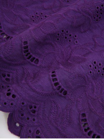 Twist Panel Hollow Out Embroidery Floral Flare Sleeve Top and High Rise Floral Gym 3D Jeggings Plus Size Outfit