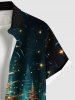 Chemise 3D Etoile Sapin de Noël Imprimés Grande Taille avec Poche à Paillettes - Multi-A S