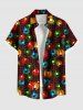 Colorful Christmas Light Plaid Print Plus Size Matching Outfit For Couples -  