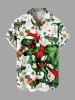 Christmas Tree Hat Dinosaur Snowman Ball Print Plus Size Matching Outfit For Couples -  