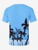 Plus Size Coconut Tree Bird Sea Print Hawaii T-shirt For Men -  