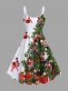 Tenue Grande Taille Imprimé Arbre de Noël - Blanc 