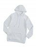 Sweat-Shirt à Capuche Pullover Manches Longues avec Cordon de Serrage et Poche - Blanc S