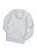 Sweat-Shirt à Capuche Pullover Manches Longues avec Cordon de Serrage et Poche - Blanc S
