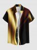 Curve Light Beam Colorblock Print Plus Size Matching Outfit For Couples -  