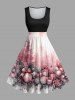 Christmas Tree Ball Gift Print Plus Size Matching Outfit For Couples -  