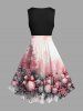 Christmas Tree Ball Gift Print Plus Size Matching Outfit For Couples -  