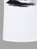 Plus Size Coconut Tree Bird Seascape Print Hawaii T-shirt For Men -  