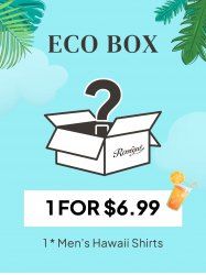 Rosegal ECO BOX-1*Hawaii Random Shirts -  