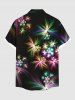 Colorful Glitter Fireworks Floral Print Party New Years Eve Plus Size Matching Outfit For Couples -  