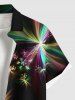 Colorful Glitter Fireworks Floral Print Party New Years Eve Plus Size Matching Outfit For Couples -  