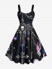 Tenue de Plage Grande Taille Costume D'affaire pour Couples en Feu - Noir 