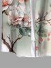 Peach Blossom Flower Leaf Ombre Print Plus Size Matching Hawaii Beach Outfit For Couples -  