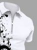 Music Festival Notes Ink Painting Splatter Print Plus Size Matching Outfit For Couples -  