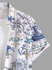 Ship Anchor Steering Wheel Print Plus Size Matching Hawaii Beach Outfit For Couples -  