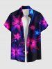 Costume de Plage Grande Taille à Fleurs Brillantes 3D pour Femme - Noir 