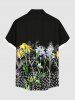 Lily Flower Branch Spotted Pin Dot Print Plus Size Matching Hawaii Beach Outfit For Couples -  