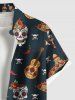 Music Festival Hat Skulls Guitar Chili Print Plus Size Matching Outfit For Couples -  