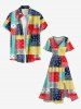 Plus Size Paisley Floral Scarf Print Split Hawaii Midi Dress -  