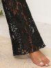 Floral Lace See Through Beach Pants -  