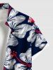 Tropical Hibiscus Flower Print Plus Size Matching Hawaii Beach Outfit For Couples -  
